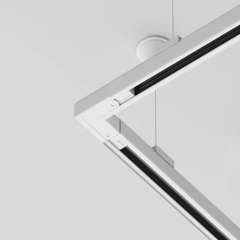 Коннектор угловой внешний Trinity белый (трехфазный) Maytoni Technical TRA005CL-31W-L (220V)