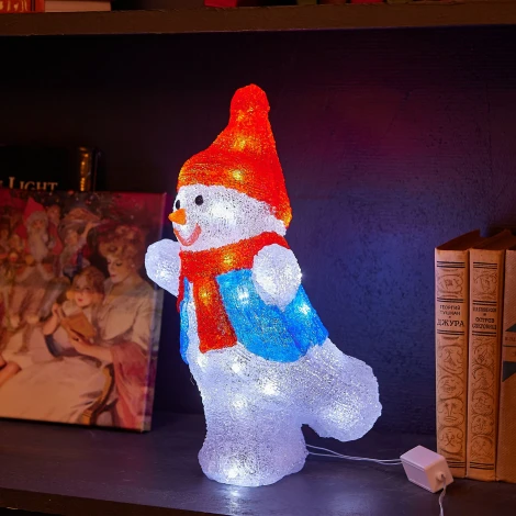 Световая фигура Uniel ULD-M2234-040/STA WHITE IP20 SNOWMAN-2 (LED, 220V, снеговик)