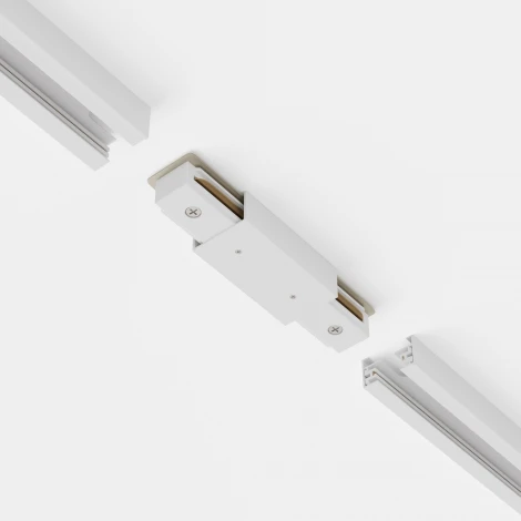 Прямой коннектор питания с вводом питания Unity (однофазный) белый Maytoni Accessories for tracks Unity TRA001CB-11W (220V)