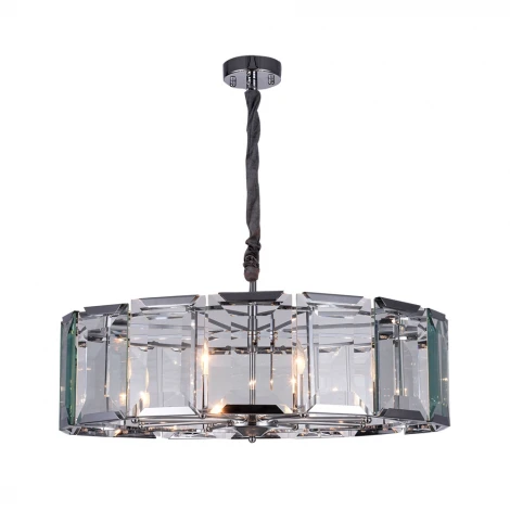 Подвесная люстра Divinare Ostin 1100/02 SP-8 (220V, хрусталь, на цепи)