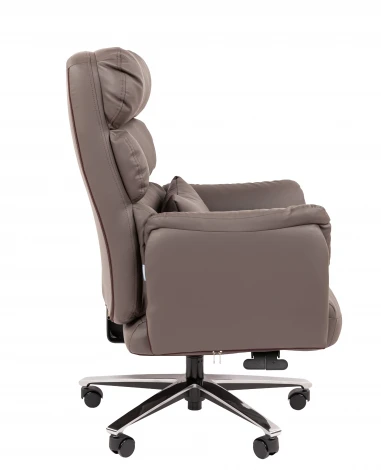 Офисное кресло Chairman 433 Россия экокожа коричневая 7215652