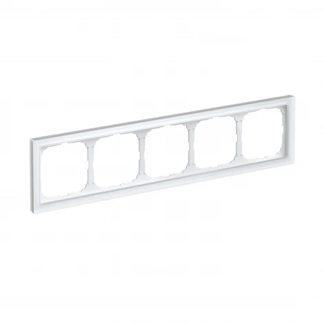Рамка на 5 постов (матовый белый) Systeme Electric GAL330105