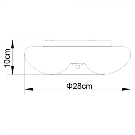 Потолочный светильник Arte Lamp Flushes A1531PL-2WH