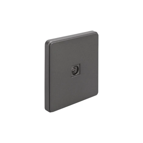 Розетка TV с/у титан Kranz Round KR-78-0723-2