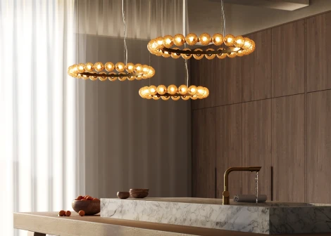 Подвесной светильник Maytoni Ambre MOD331PL-L32BS3K (LED, 220V, на тросе, шарики)