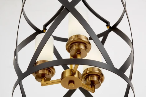 Подвесная люстра Lumina Deco Astila LDP 1242-3 BK+MD