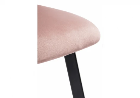 Обеденный стул на металлокаркасе Woodville Gema black / pink / black 11990