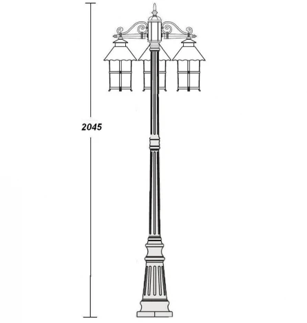 Наземный фонарь Oasis Light Caior L 81509В
