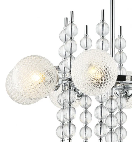 Потолочная люстра на штанге Stilfort Queenly 2120/09/08P (220V, шарики)
