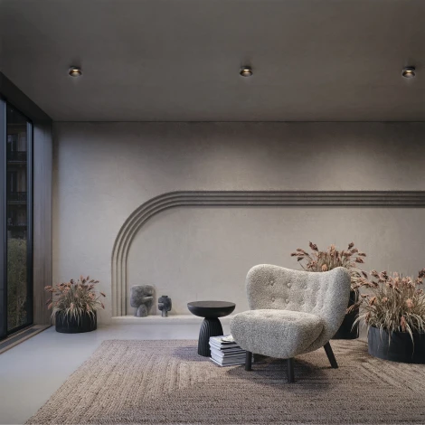 Встраиваемый светильник Voltega Pano VGL7379DLB-01B