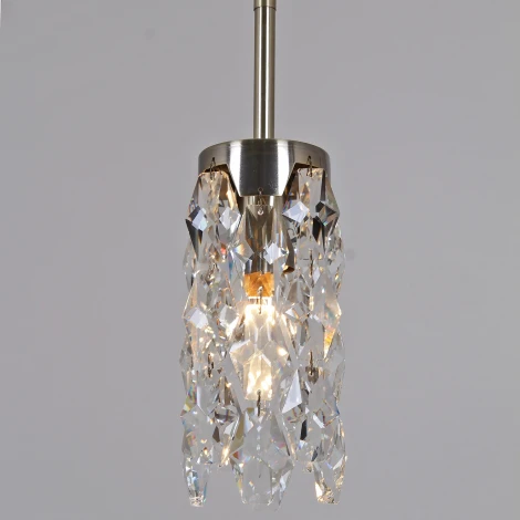 Подвесной светильник хрустальный ILLUMICO IL3588-5PSQ-26 AB DS