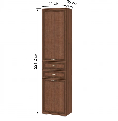 ЛШ-3 Пенал с ящиками Ливорно, Орех ТЭКС 00-00005588