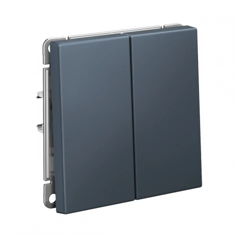 Переключатель двухклавишный (грифель) Systeme Electric GAL000765S