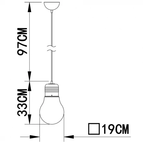 Подвесной светильник Arte Lamp Edison A1402SP-1SS