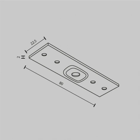Коннектор прямой накладной белый Maytoni Accessories for tracks Exility TRA034C-21W
