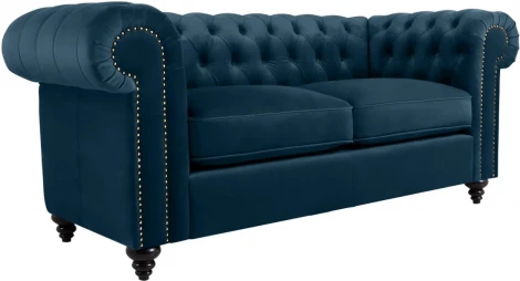 Диван Chester Classic ОГОГО (арт.344543), (Ткань/Белый,Синий)