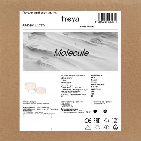 Потолочный светильник светодиодный Freya Molecule FR6080CL-L76W