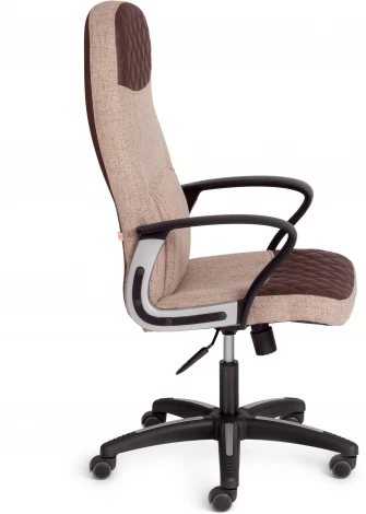 Кресло ADVANCE ткань/кож/зам, светло-коричневый/коричневый, фостер 03/36-36 Tetchair 15361