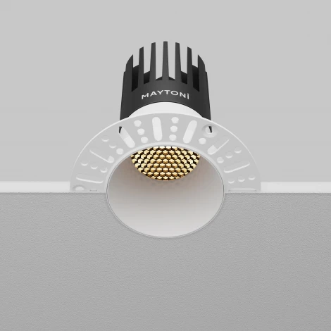 Встраиваемый светильник под гипсокартон Maytoni Dip DL122-15W-2.7K-TRS-W (LED, 220V, круглые)