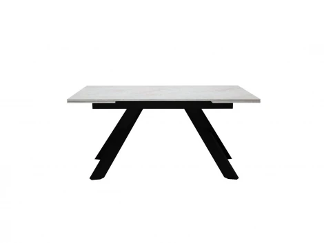 Стол DikLine DX140M Хромикс белый/опоры черные (2 уп.) 00-00084257