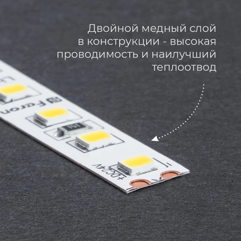 Светодиодная LED лента 180SMD(2835)/м 16Вт/м 24V 3000К 30м IP20 Feron LS502 53089