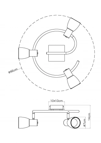 Спот Globo Parry I 54534-3