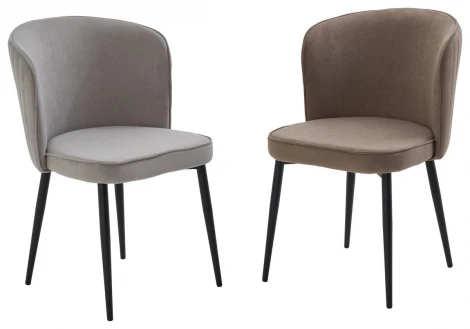 Стул МИЛАНО цвет B5 Капучино, велюр / черный каркас M-City 64753