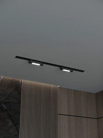 Трековая система в сборе встраиваемая однофазная 220V Hesby Lighting №1 однофазная накладная Skylite HSBL_kompl_S001_VI1B3K