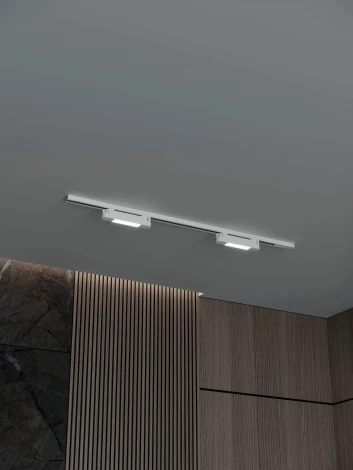 Трековая система в сборе накладная однофазная 220V Hesby Lighting №1 однофазная накладная Skylite HSBL_kompl_S001_NI1W3K