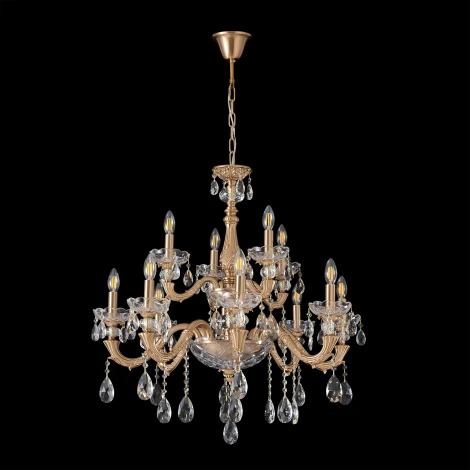 Подвесная люстра Crystal Lux ELIZABETH SP8+4 BRASS