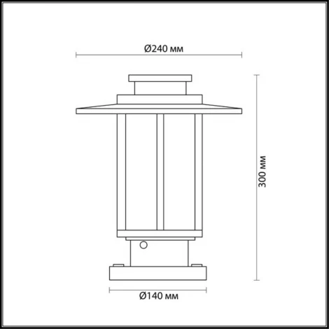 Наземный светильник Odeon Light Mito 4047/1B (220V, IP54)
