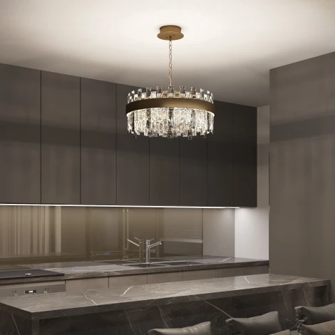 Подвесной светильник Bogate's Sparkle 417/1 (LED, 220V, на цепи, круглые)