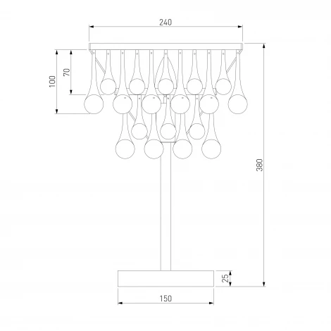 Настольная лампа Bogate's Gutta 01126/1 (220V, подвески)