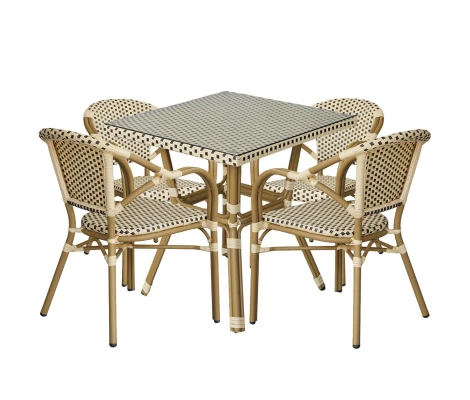 "Кабри" плетеный стул из искусственного ротанга, цвет бежево-коричневый 4SIS ZF2100C Coffee