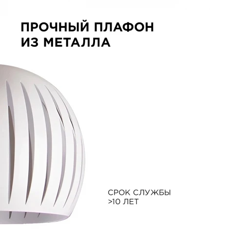Подвесной светильник 1хЕ14 мах 40Вт металл белый (5002/1) Apeyron 16-70