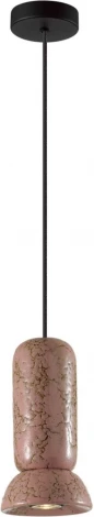 Подвесной светильник Odeon Light Kerama 5054/1C PENDANT черный/розовый/коричн./металл/керамика GU10 LED 4W (220V, на проводе, круглые)