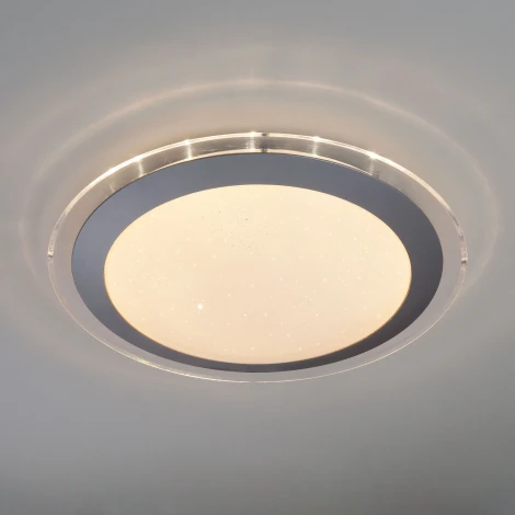 Потолочный светильник Eurosvet Fusion 40002/1 LED матовое серебро 28W