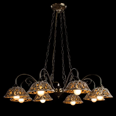 Подвесная люстра Arte Lamp Carved A5387LM-8AB