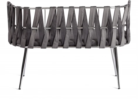 Комплект (софа + 2 кресла) CEZAR (mod. 2212) Tetchair (Серый,Хром).