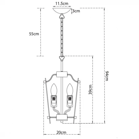 Подвесная люстра Arte Lamp Sandro A3938SP-4CC