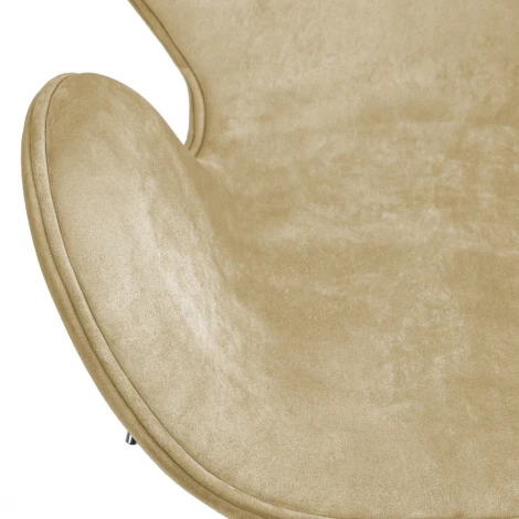 Кресло SWAN STYLE CHAIR карамельный, искусственная замша Bradex Home арт.FR 1045