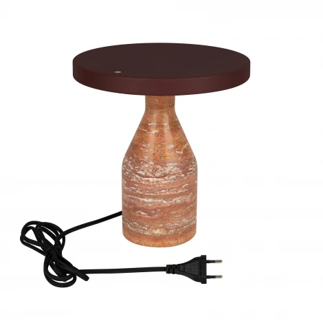 Настольная лампа SP-CROOD-TAB-R22.5x24-7W Warm3200-MIX (RD-BRG, 140 deg, 230V) (Arlight, IP20, Травертин) 061732