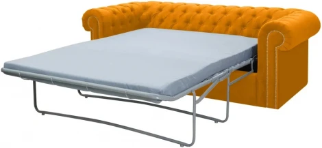 Диван Chesterfield ОГОГО (арт.344630), (Ткань/Желтый)