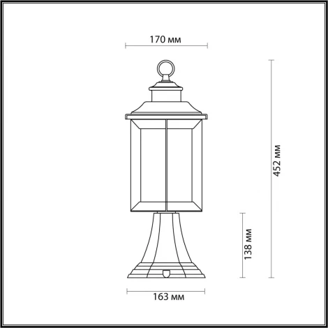 Наземный фонарь Odeon Light Mavret 4961/1A (220V, IP44)