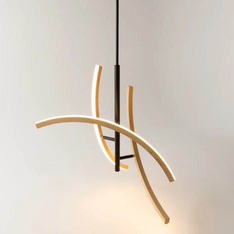 Потолочная люстра на штанге Maytoni Wabi MOD428PL-L27BK (LED, 220V)