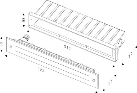 Встраиваемый светильник уличный Deko-Light Slim Line 100106