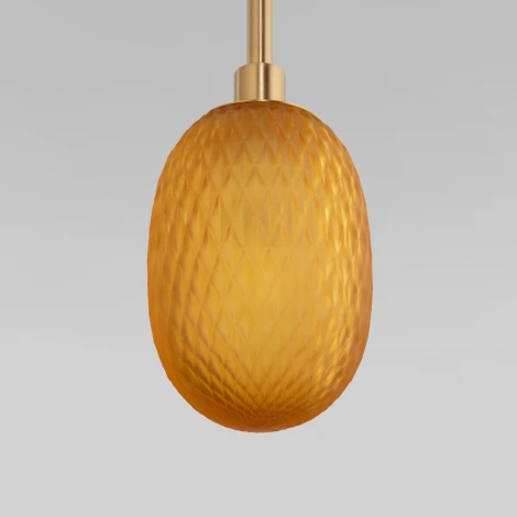 Подвесной светильник Eurosvet Pineapple 50266/1 янтарный (220V, на проводе)