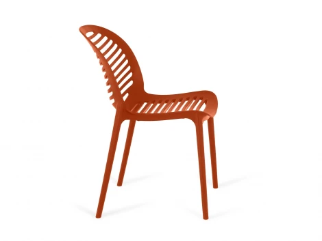 Комплект стульев Spike 4 шт. ОГОГО Обстановочка! 966750 (Пластик/Терракотовый)