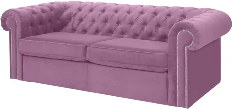 Диван Chesterfield ОГОГО (арт.344640), (Ткань/Сиреневый)