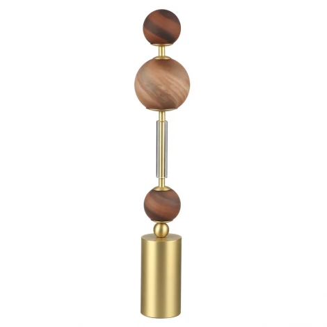 Настольная лампа Odeon Light Callisto 5457/4TL светлая сатин.латунь/белый/бежевый/коричневый/металл/стекло LED x 4W 2500K